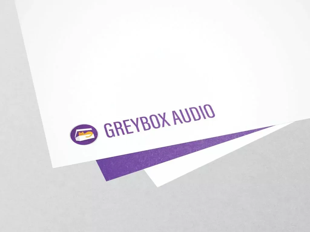 Darstellung des Logos: Wort-Bildmarke für Greybox Audio