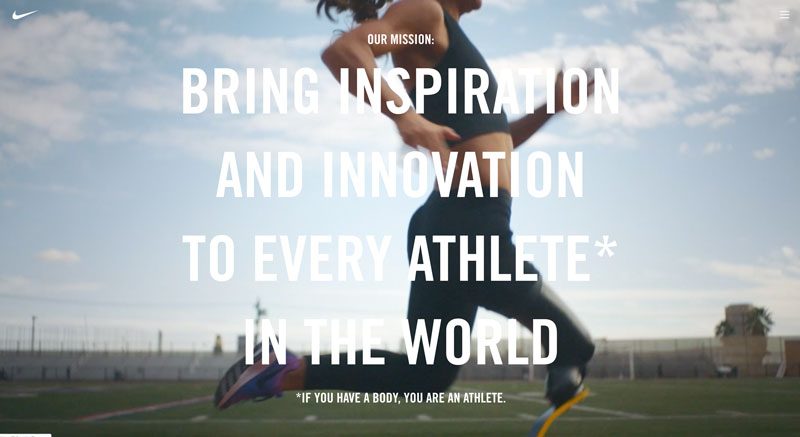 WHY-Statement der Marke Nike.