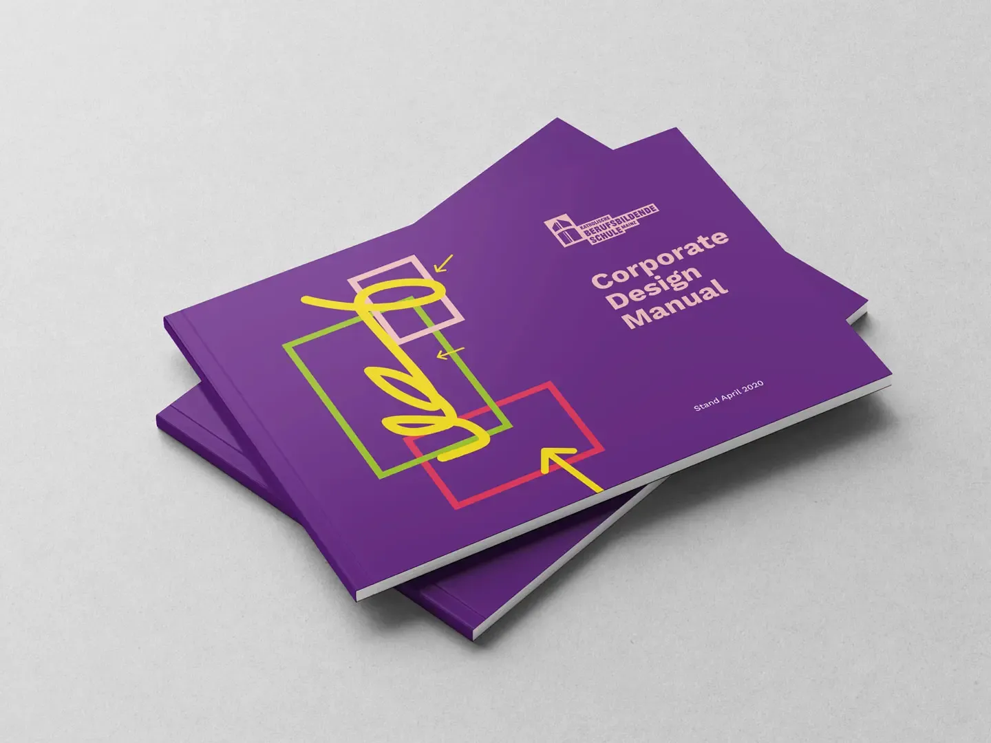 Unser Prozess: Darstellung zu einem Corporate Design Manual bei Corporate Design-Projekten